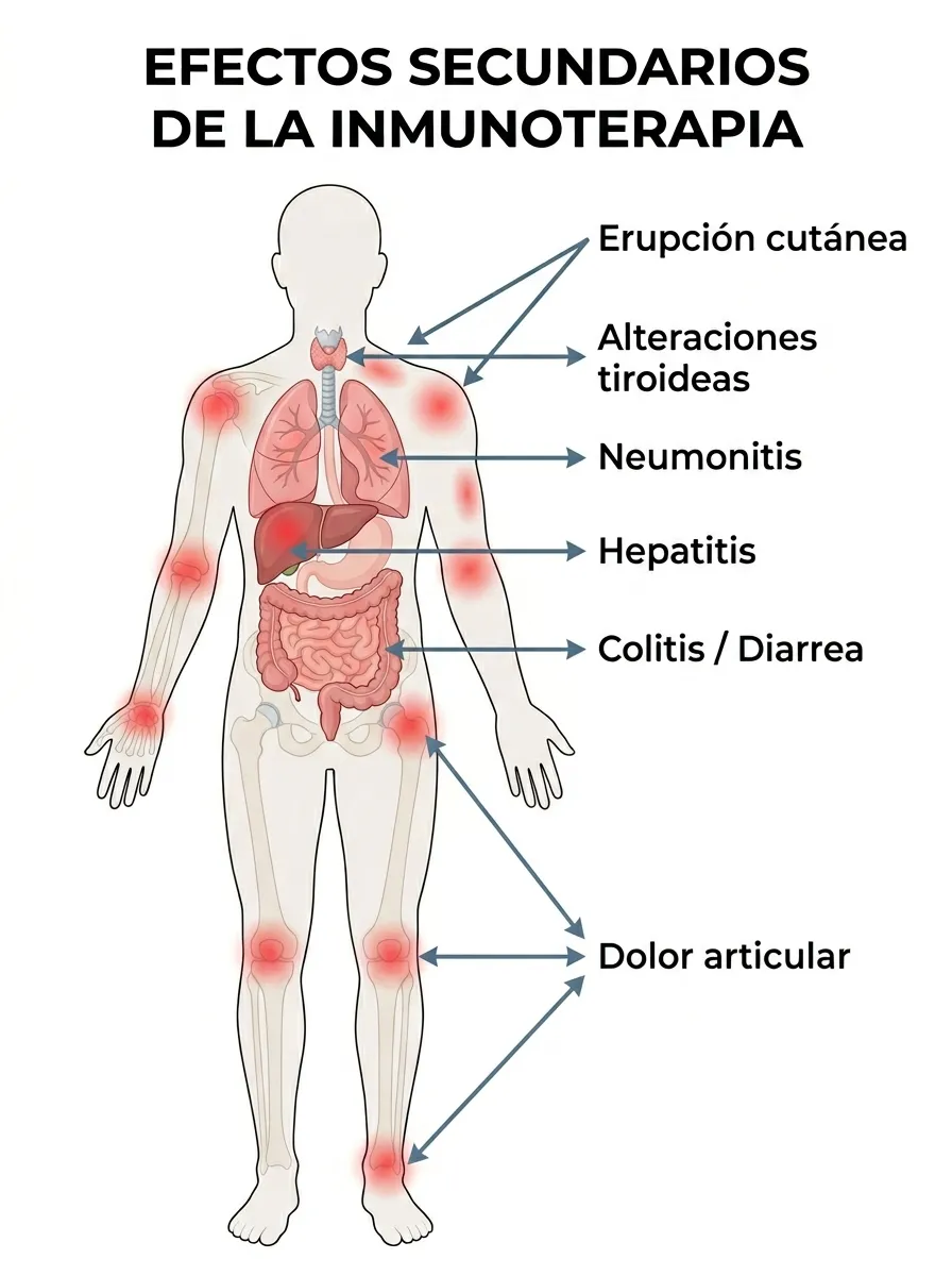 Comprender la inmunoterapia y sus efectos secundarios relacionados con la piel